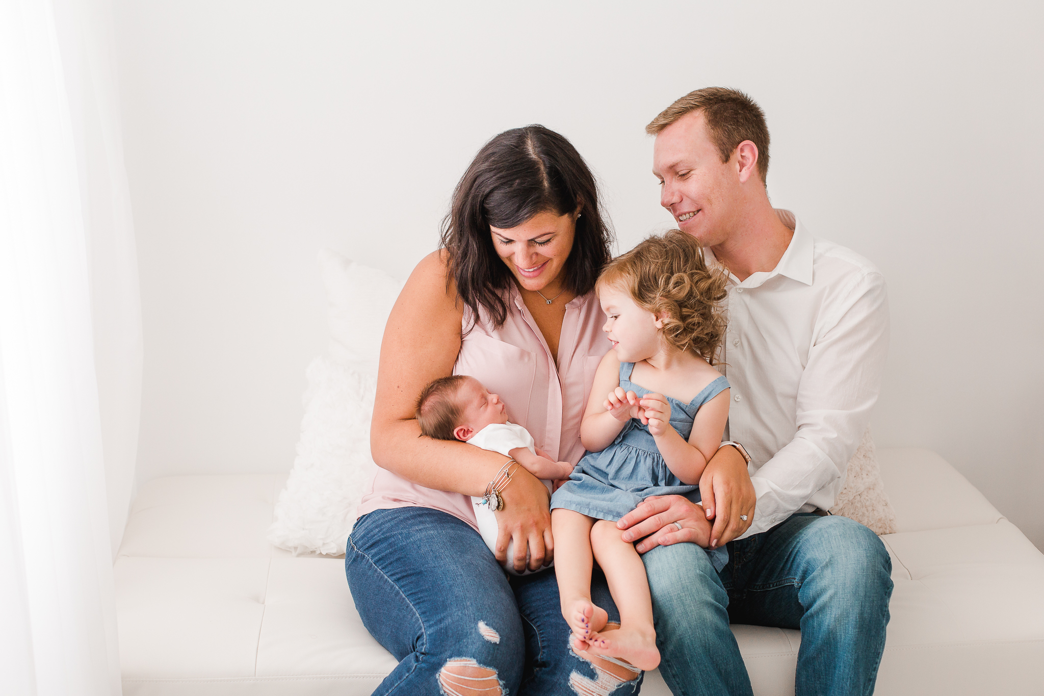 Studio Lifestyle Newborn Photo in Columbus