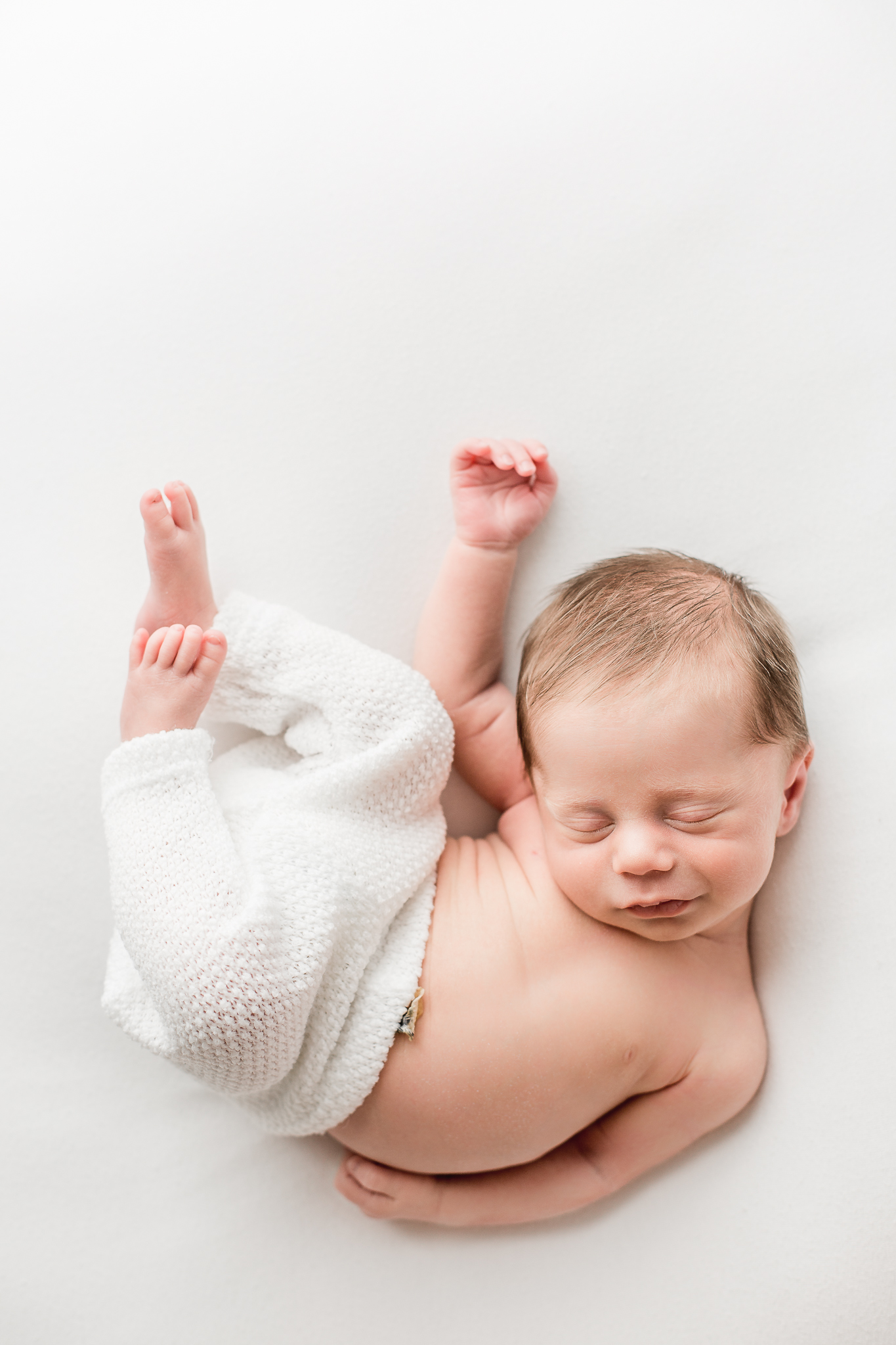 Smiling Newborn Photo Columbus, Ohio