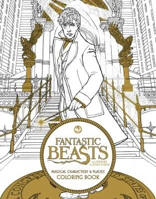 Fantastic Beasts And Where To Find Them Magical Characters Places Coloring Book Bethany Beach Books