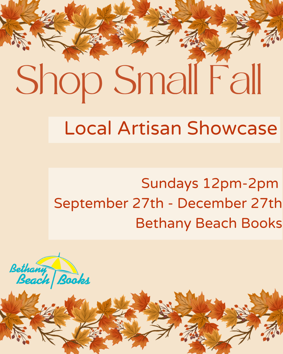 Shop Small Fall - Local Artisan Showcase