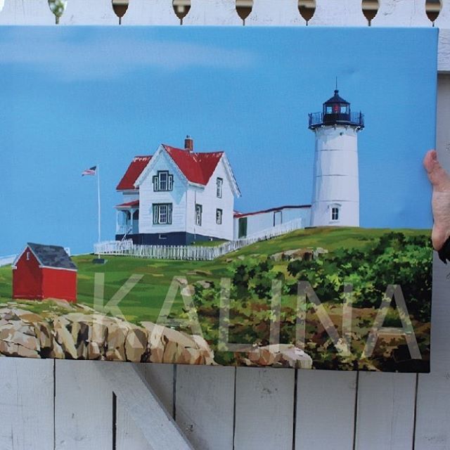 “You don’t take a photograph, you make it.” -Ansel Adams 📷
.
.
.
I took this photo of my painting right after I posted the photo of Nubble Lighthouse earlier this week. I took the Ansel Adams quote quite literally, didn’t I? 🤗
.
.
.
#seacoastlove #nubble #maine #thewaylifeshouldbe #artistsofinstagram #ipadartist #ipadartists #graphicartist #portsmouthnh #seacoastnh #nubblelighthouse #yorkbeachmaine #yorkbeach