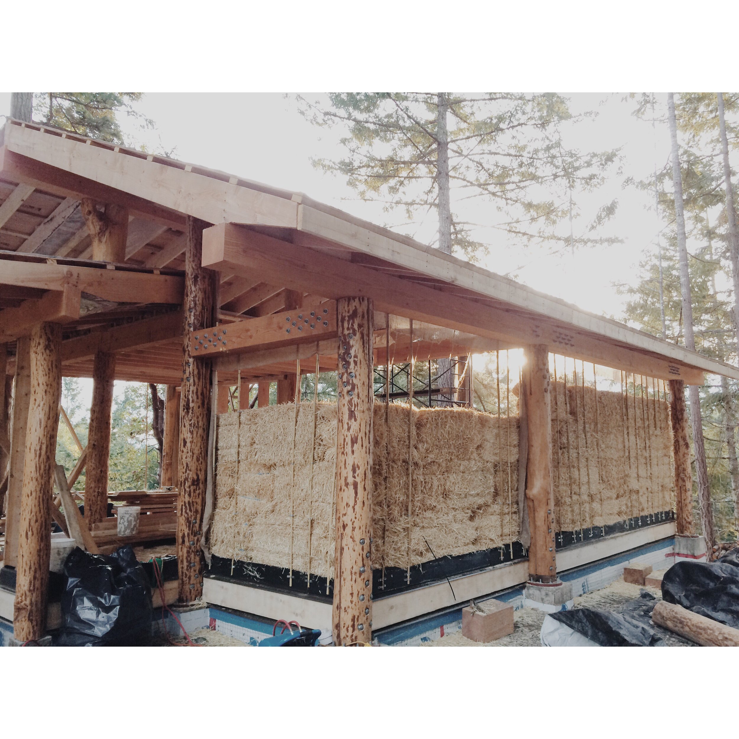 natural building strawbale house