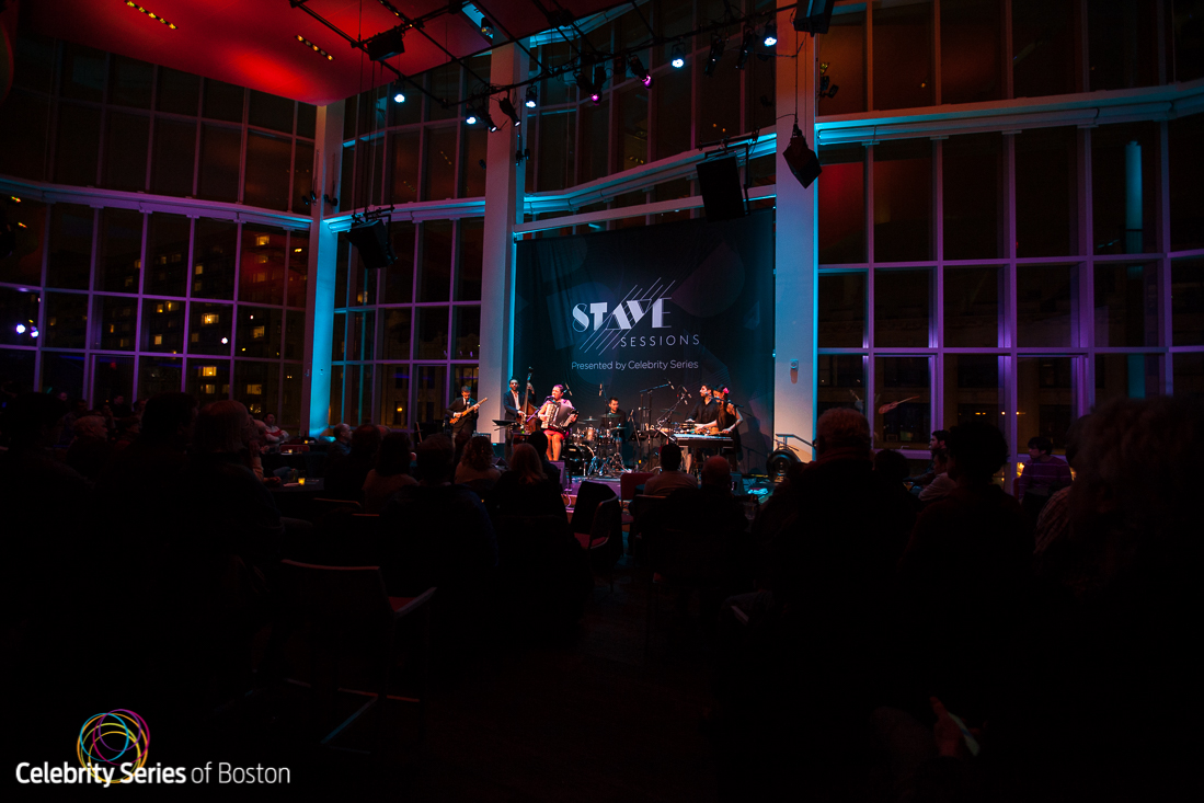 Banda Magda at Stave Sessions, produced by Celebrity Series of Boston. Photo credit: Robert Torres. Lighting Designer: Daniel H. Jentzen. Lighting Director: Laura Hildebrand.