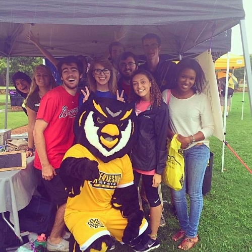 Our leadership students at one of KSU's summer orientation