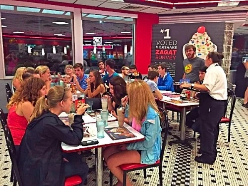 Grabbing some Steak n Shake after Wesley!