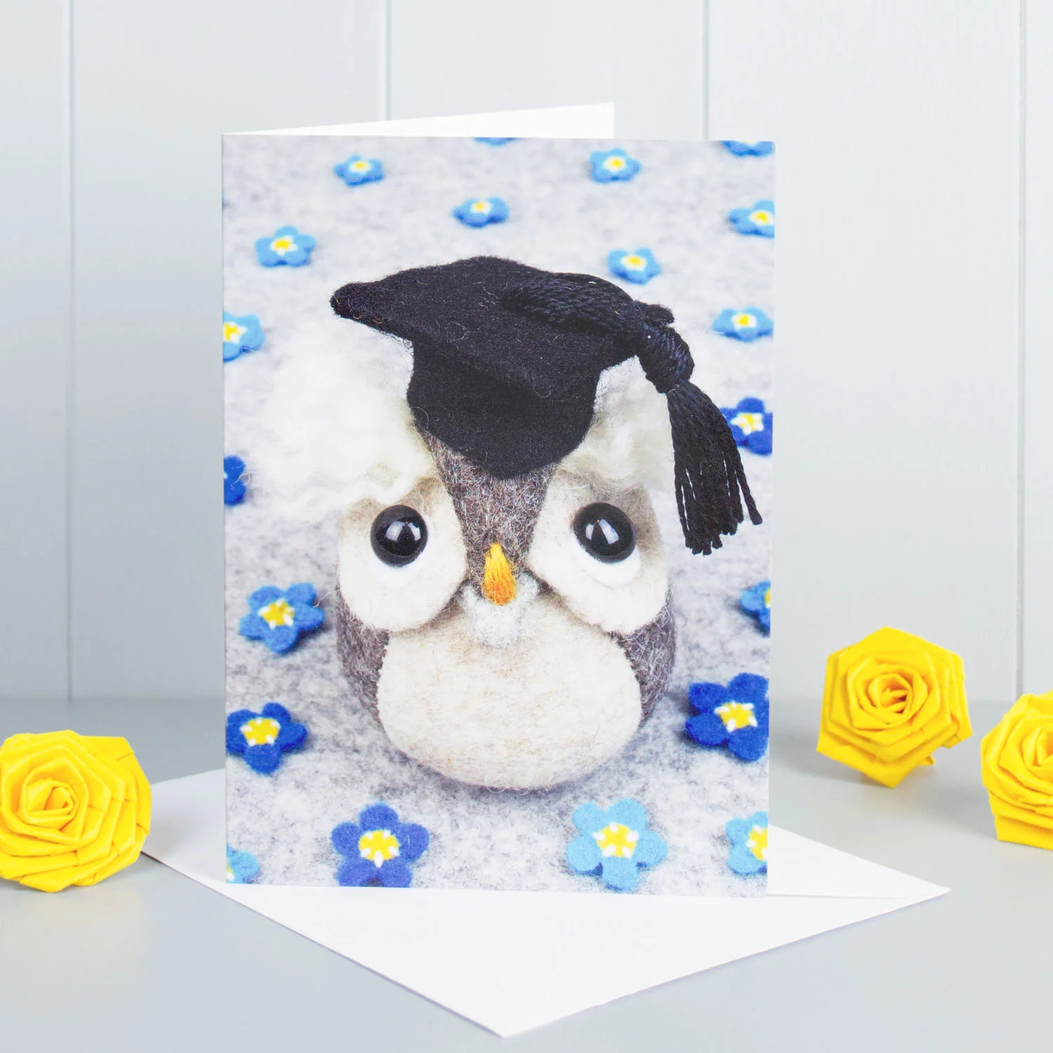 Graduation Wise Owl Greeting Card by Yellow Rose Design