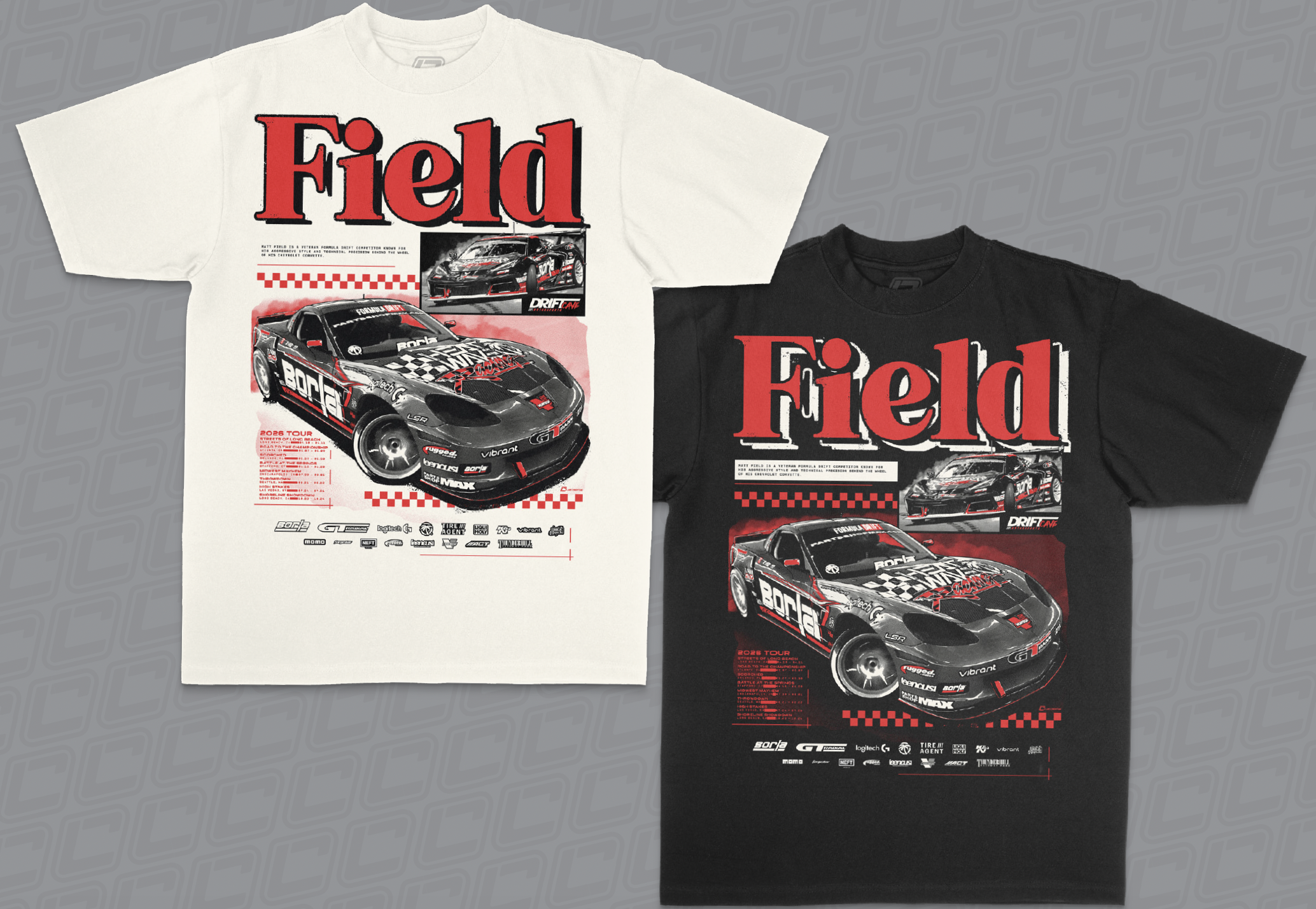 2026 - MATT FIELD - SHORT SLEEVE C6/C8 CORVETTE T-SHIRT