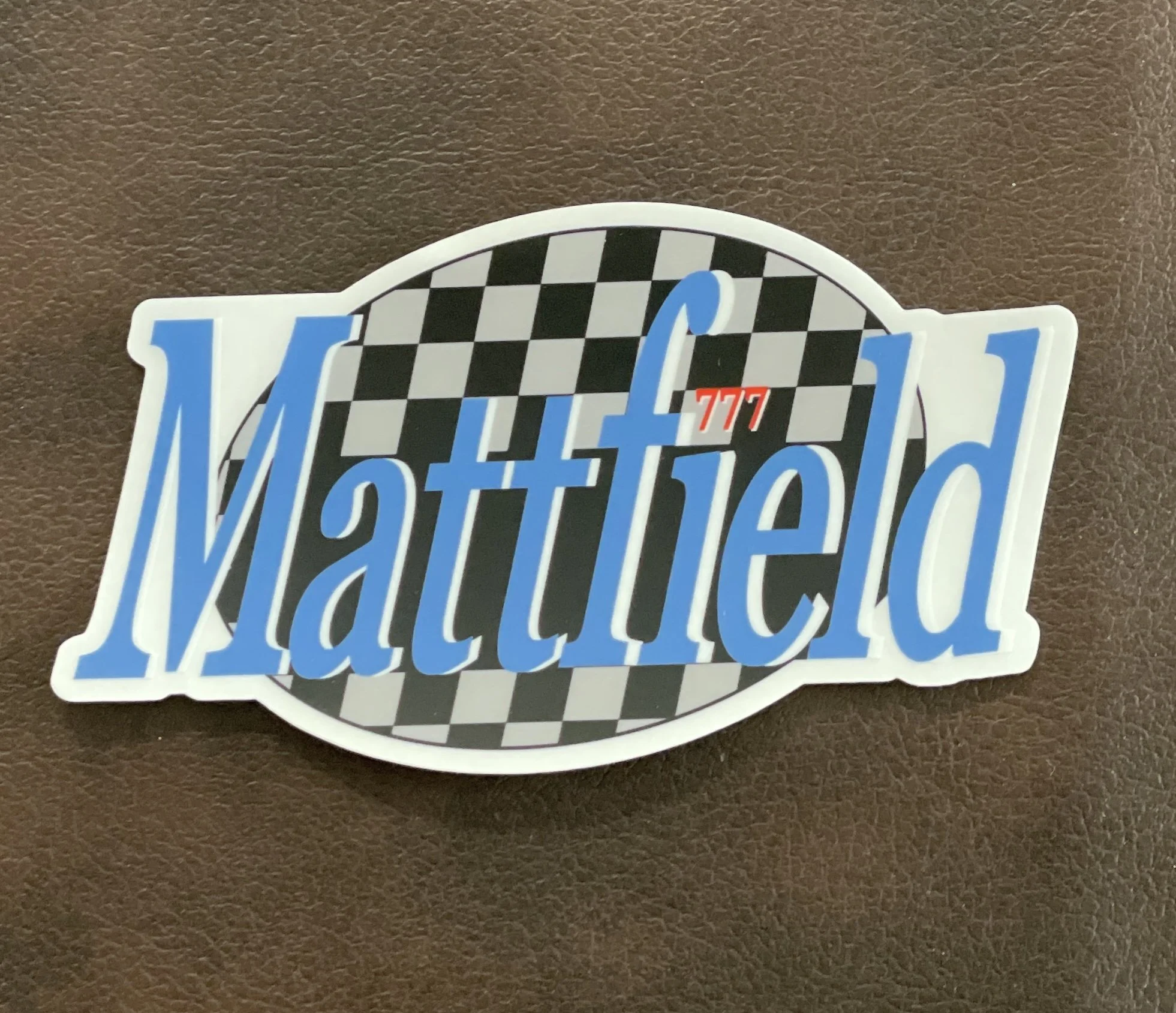 2026 - MATT FIELD 777  STICKERS