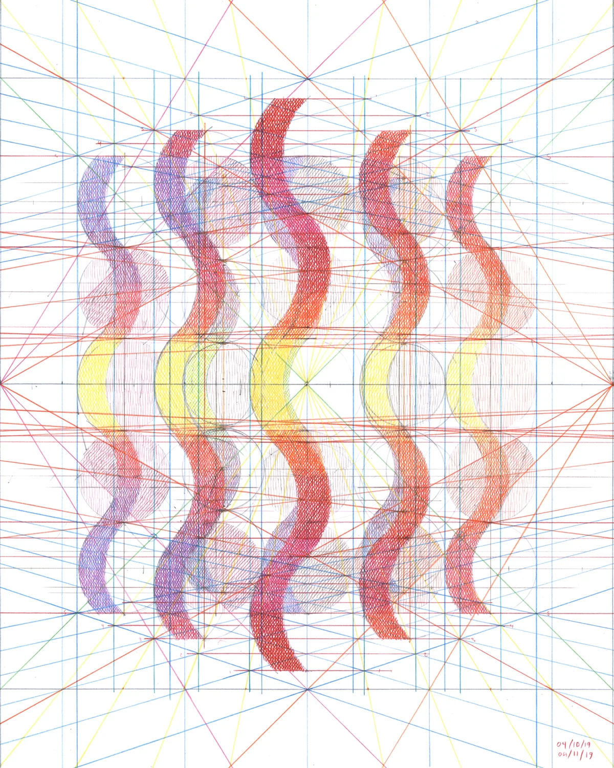 Pikx (detail), 2019, 16x20 inches, colored pencil on bristol