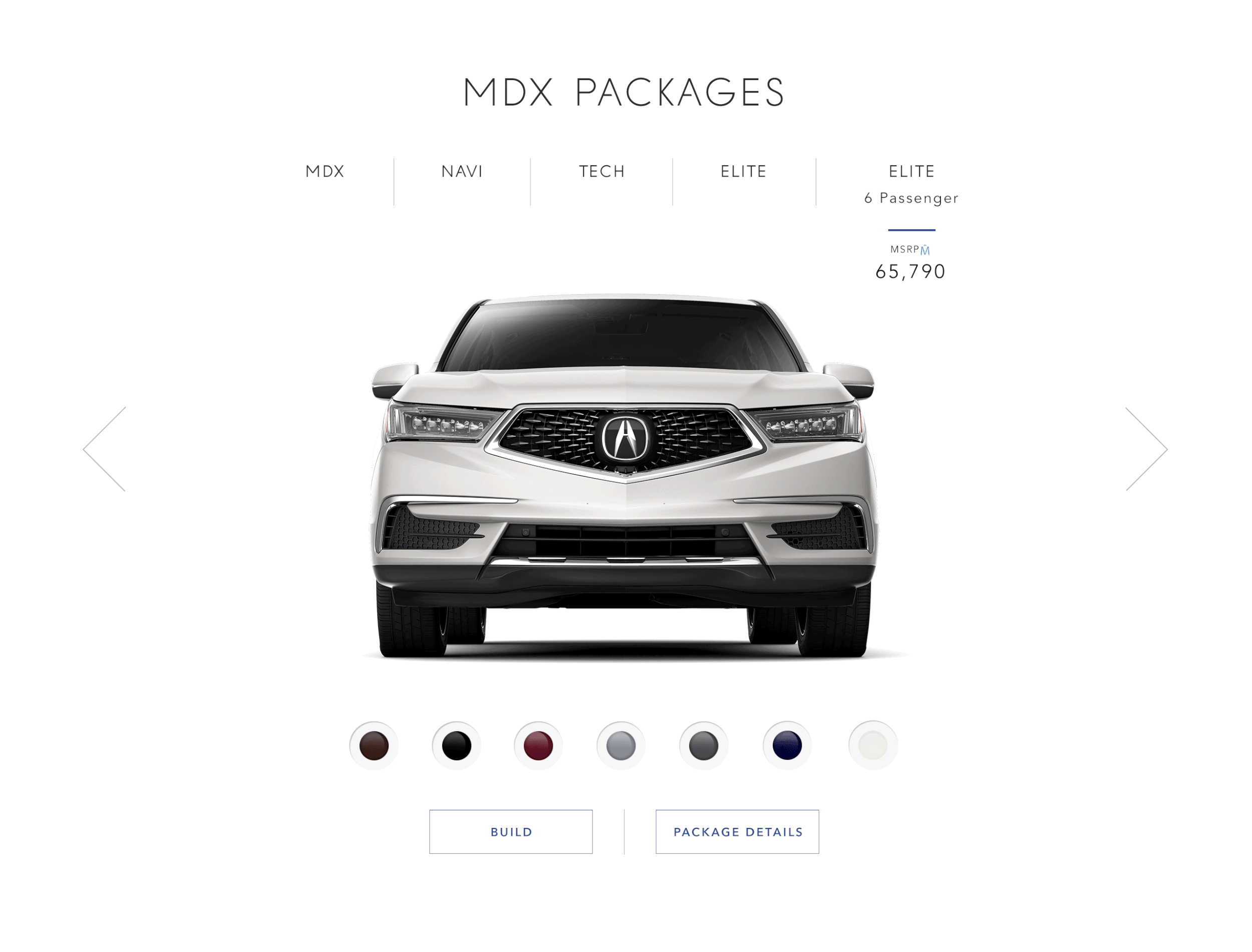 Specifications Page