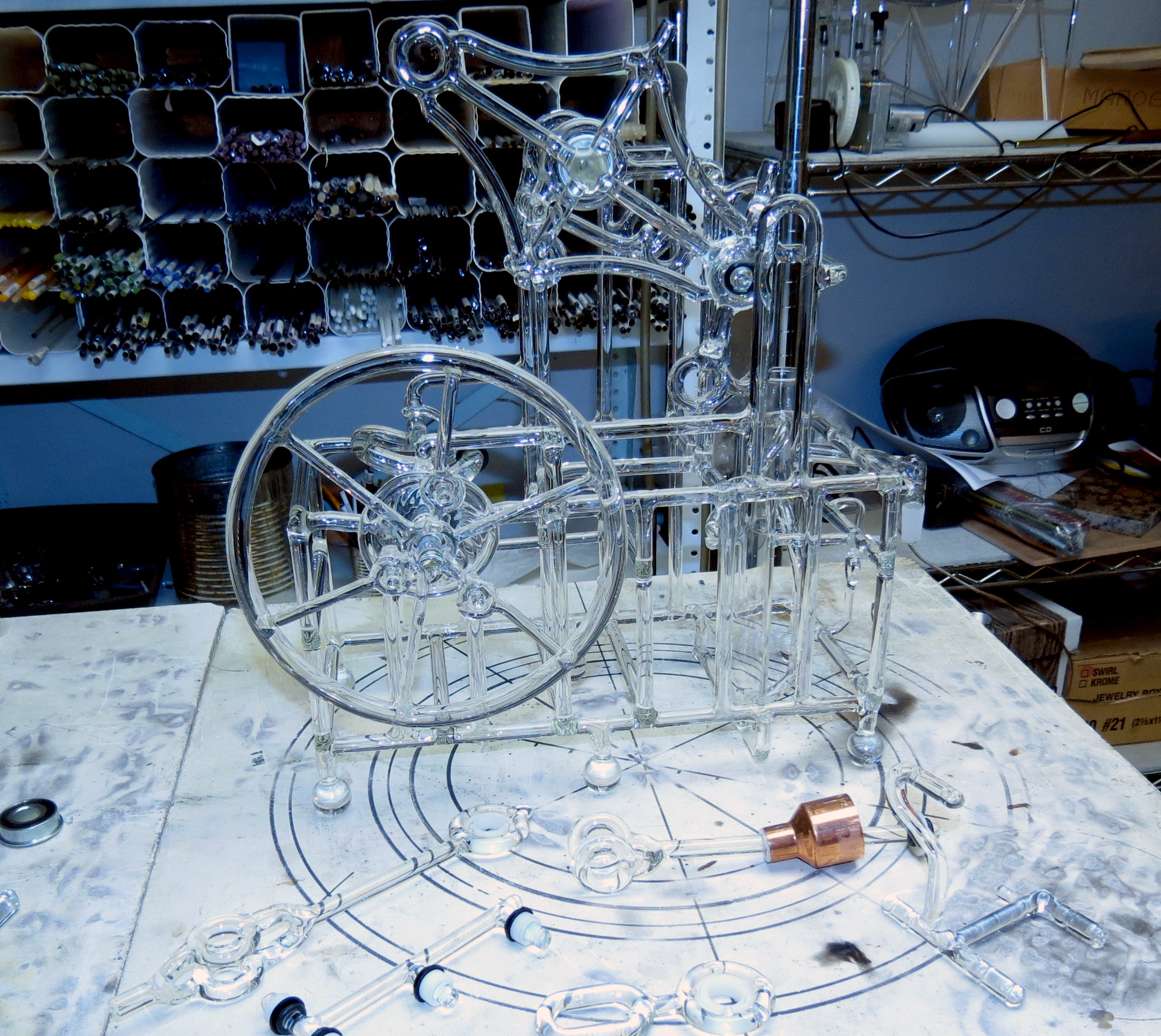 The engine is progress in Bandhu's Transdimensional Fabrication Chamber…