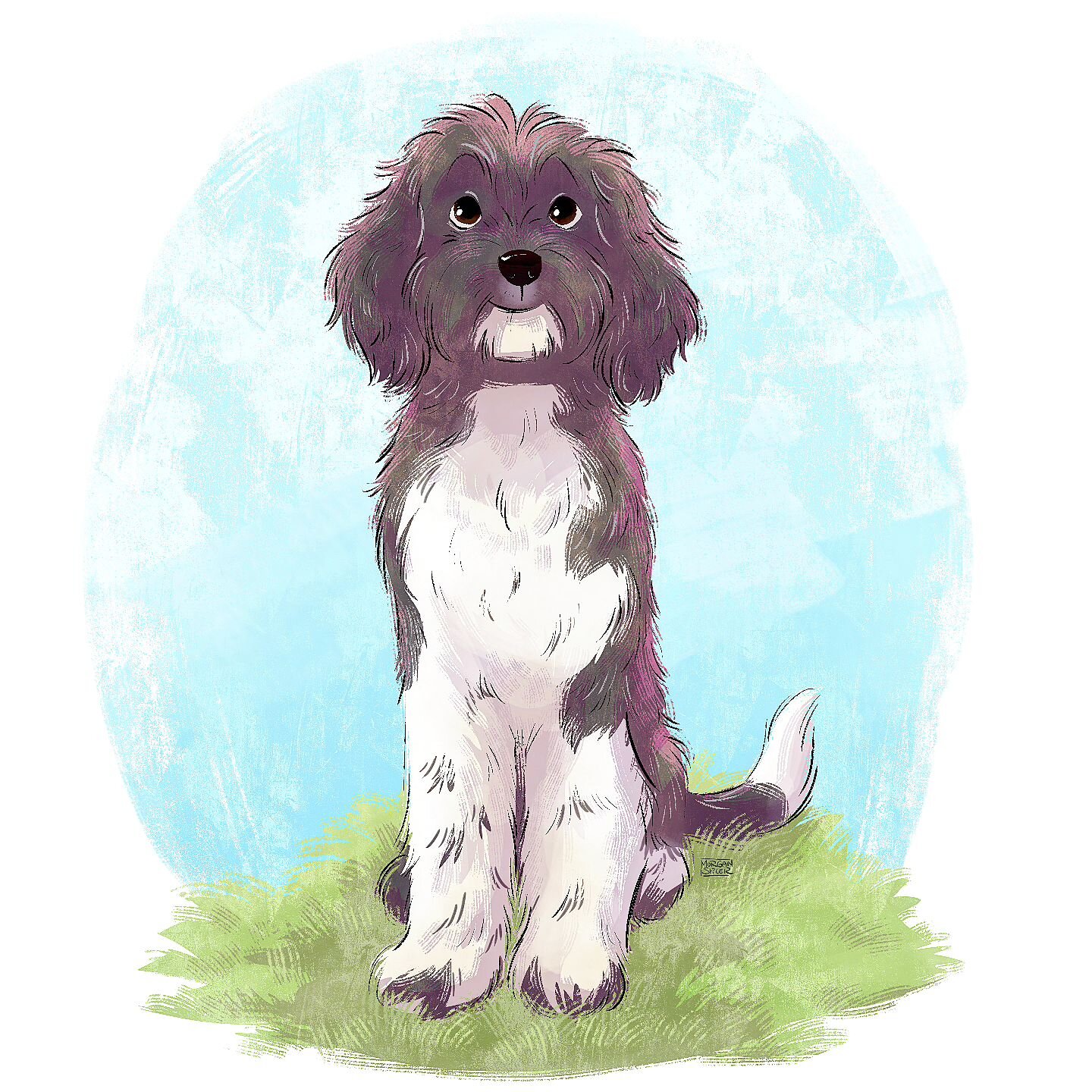 Happy Leap Year Day! Here is a sketch of sweet Havva enjoying a sunny day to celebrate 🥂🌱

#art #artistofinstagram #sketch #draw #portrait #animalart #animallovers #dogmom #doglovers #dogsofinstagram #leapyear #cute #happy #bekindtoanimals #barkpoi