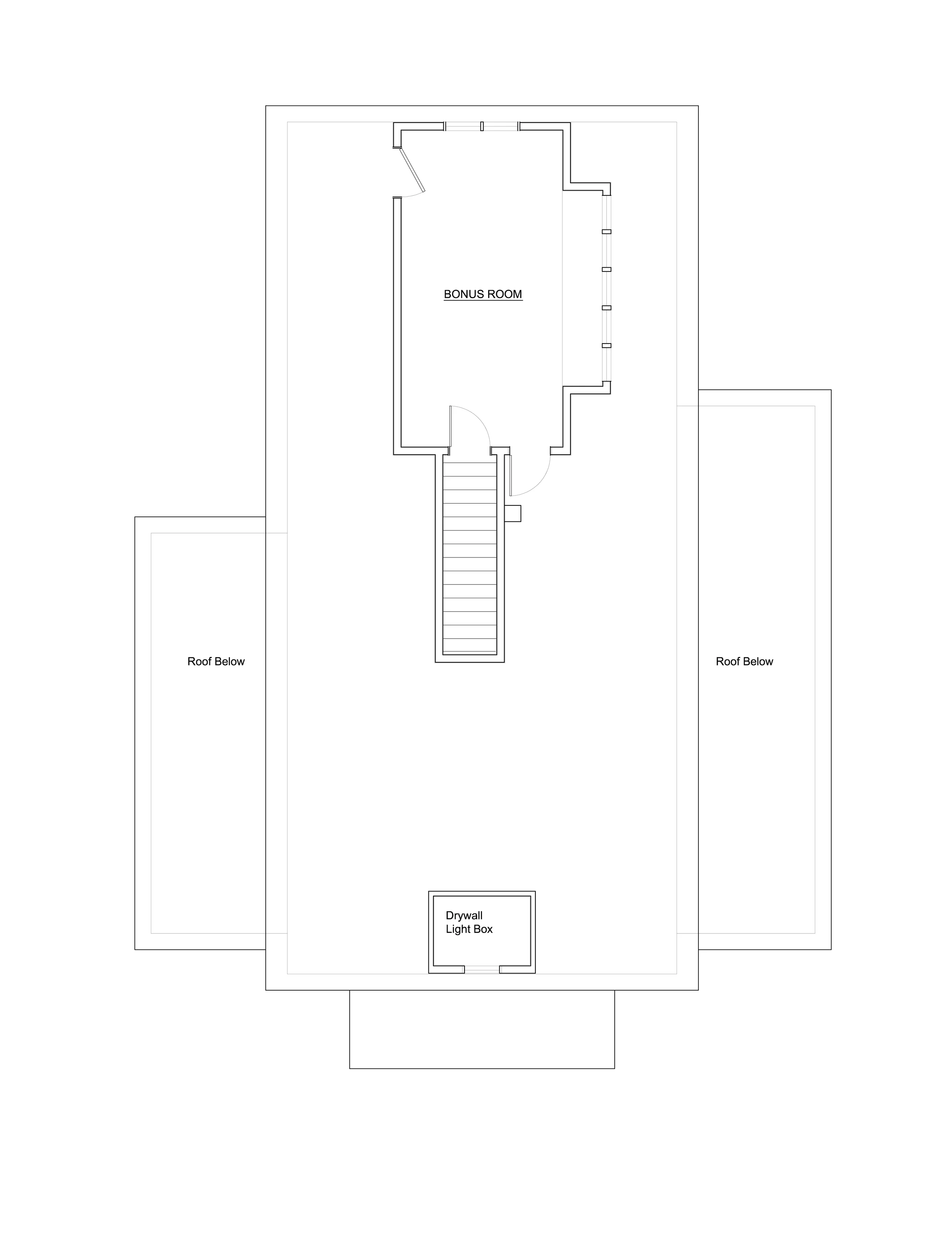 HERS rated Attic floor plan
