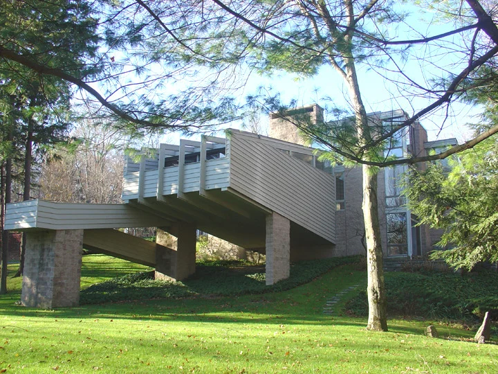 BEFORE - Rear of house Greenwich CT