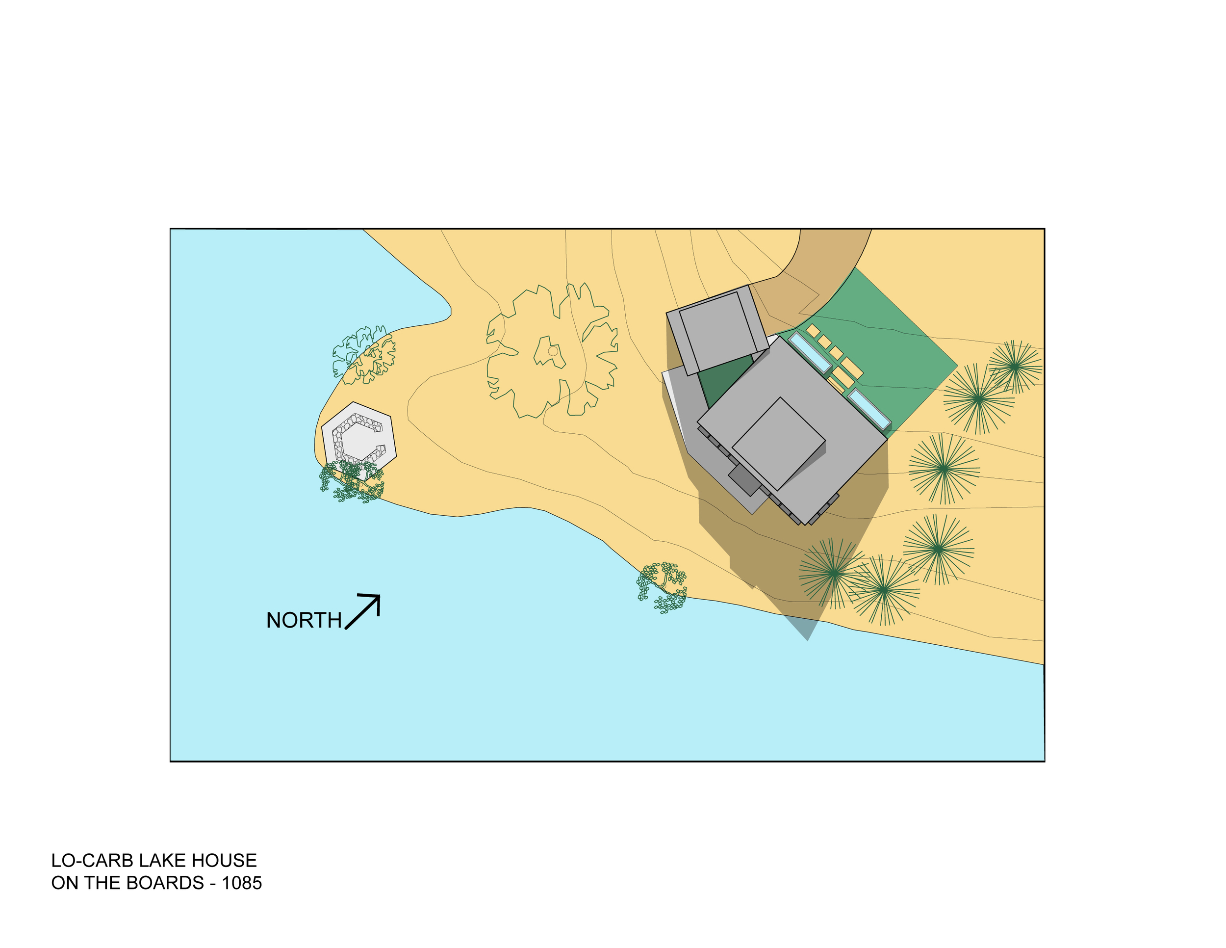 Trillium Architects Lo Carb Lake House Site Plan