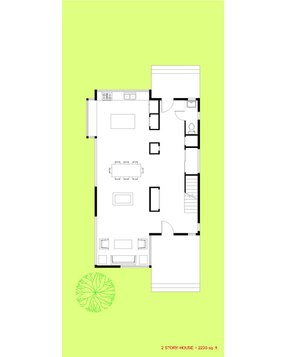 Trillium Architects 2 story modern First Floor Plan