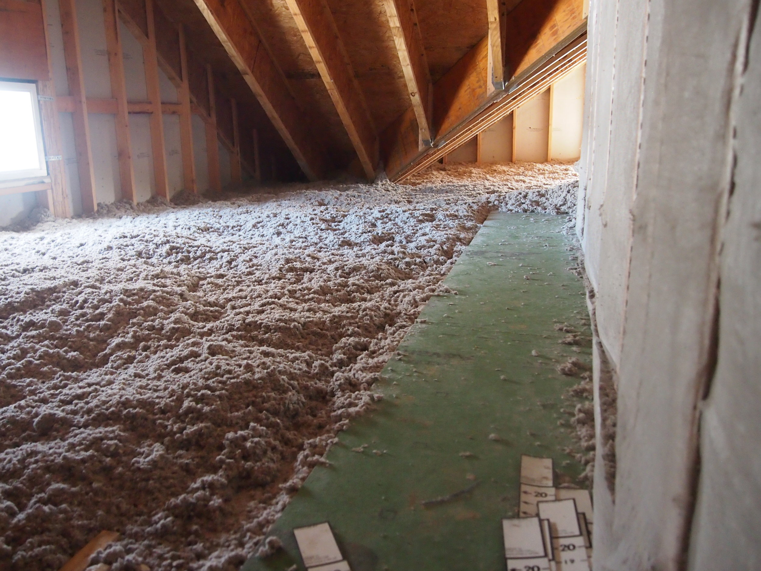 Taft two feet of cellulose attic.JPG
