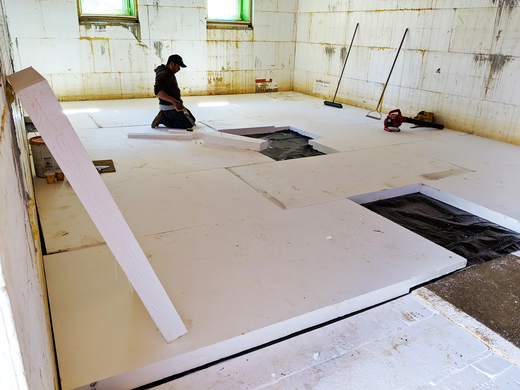 4.24.19 Westchester Passive House Basement insulation.jpg