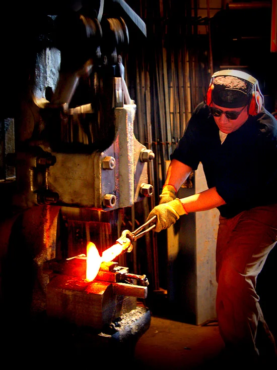 Sculptural forge work.