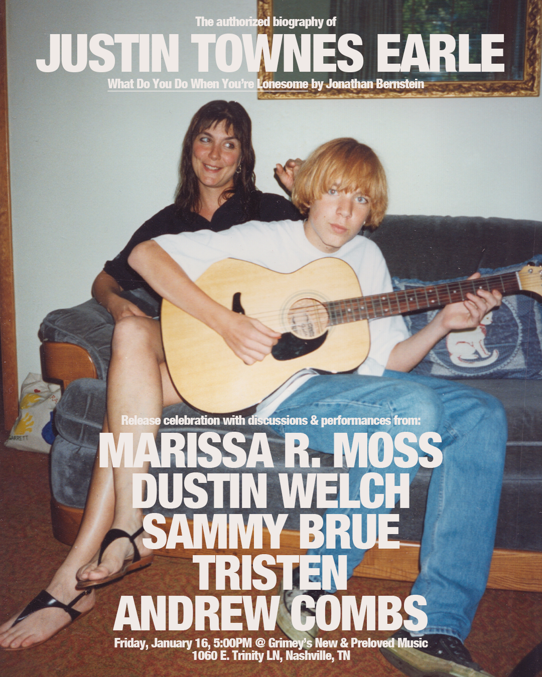 Celebrating Justin Townes Earle - What Do You Do When You're Lonesome by Jonathan Bernstein - Reading & Signing