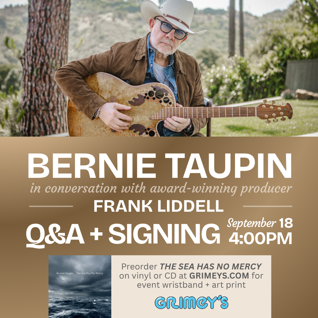 Bernie Taupin Q&A with Frank Liddell + Signing