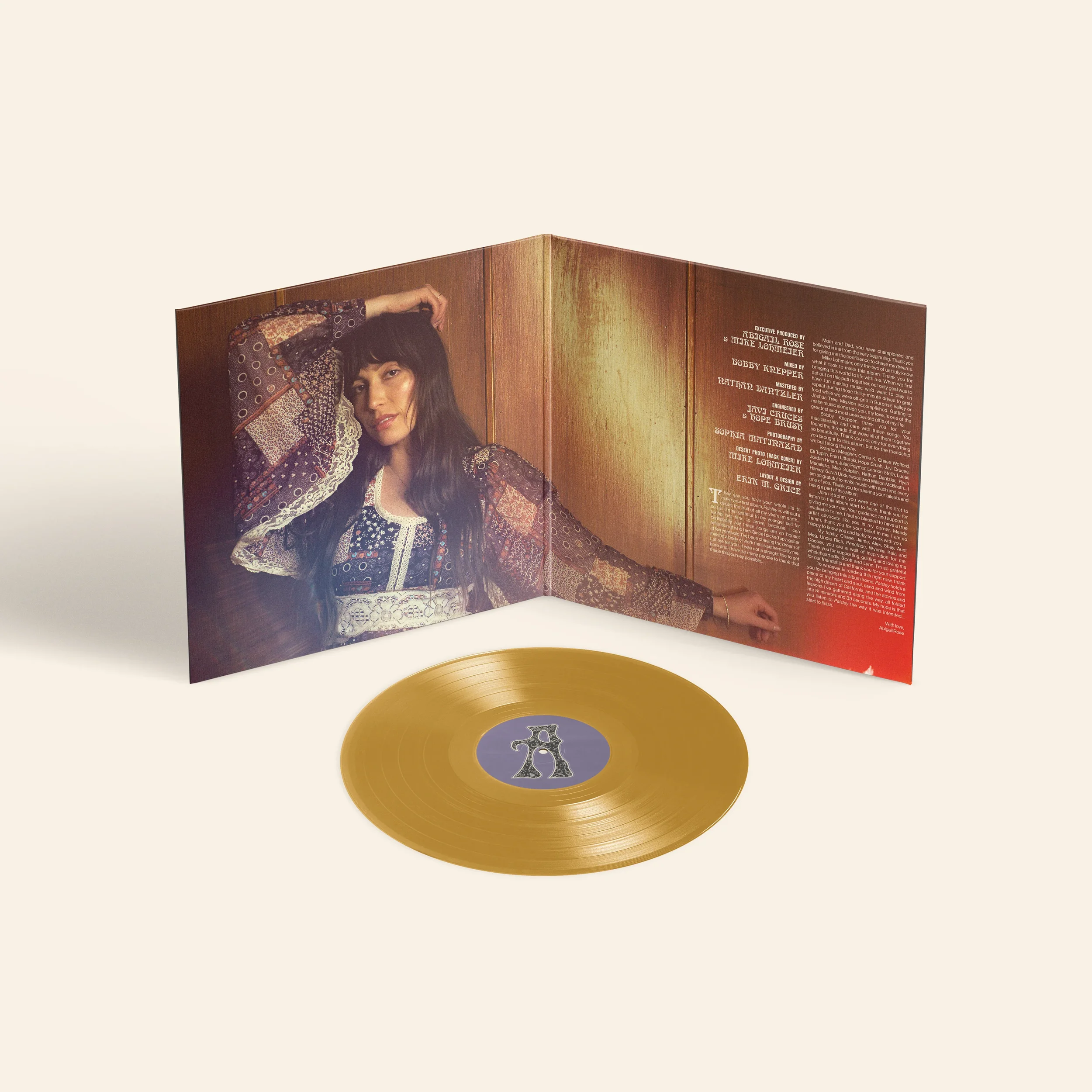 Abigail Rose translucent orange LP gatefold.webp