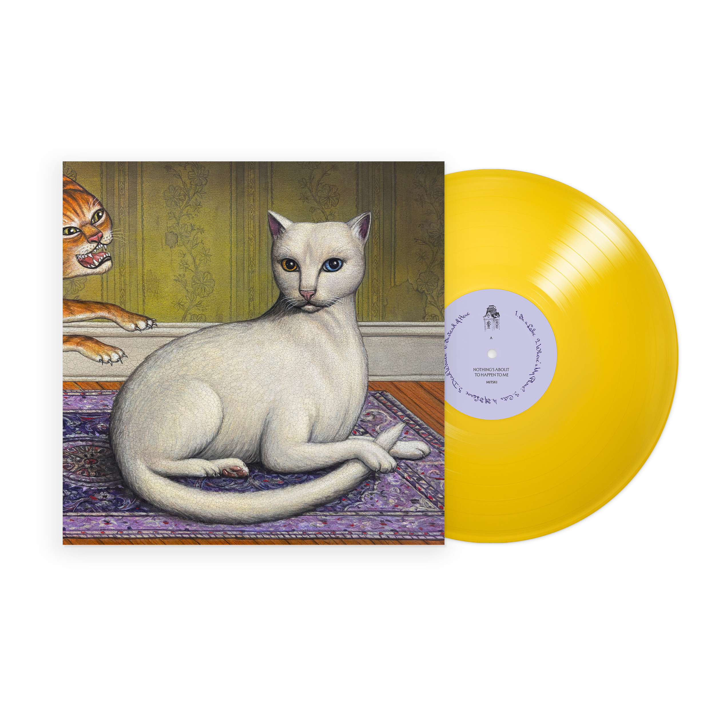 Mitski cat yellow vinyl.png