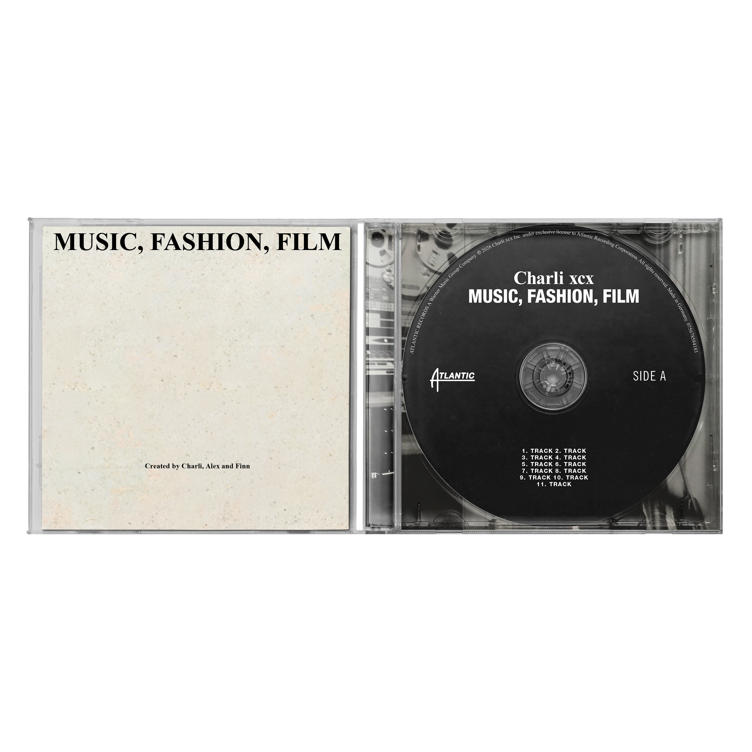 Charli xcx Music Fashion Film CD pack shot.png
