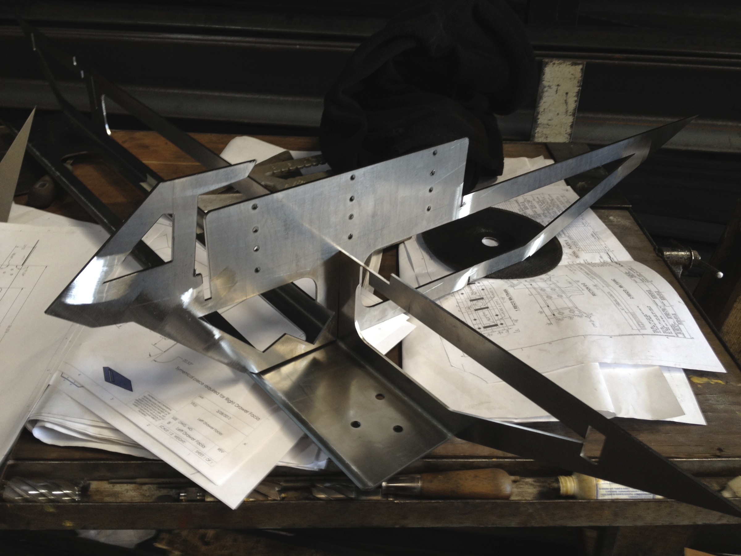 Bent Sheet Metal parts coming together