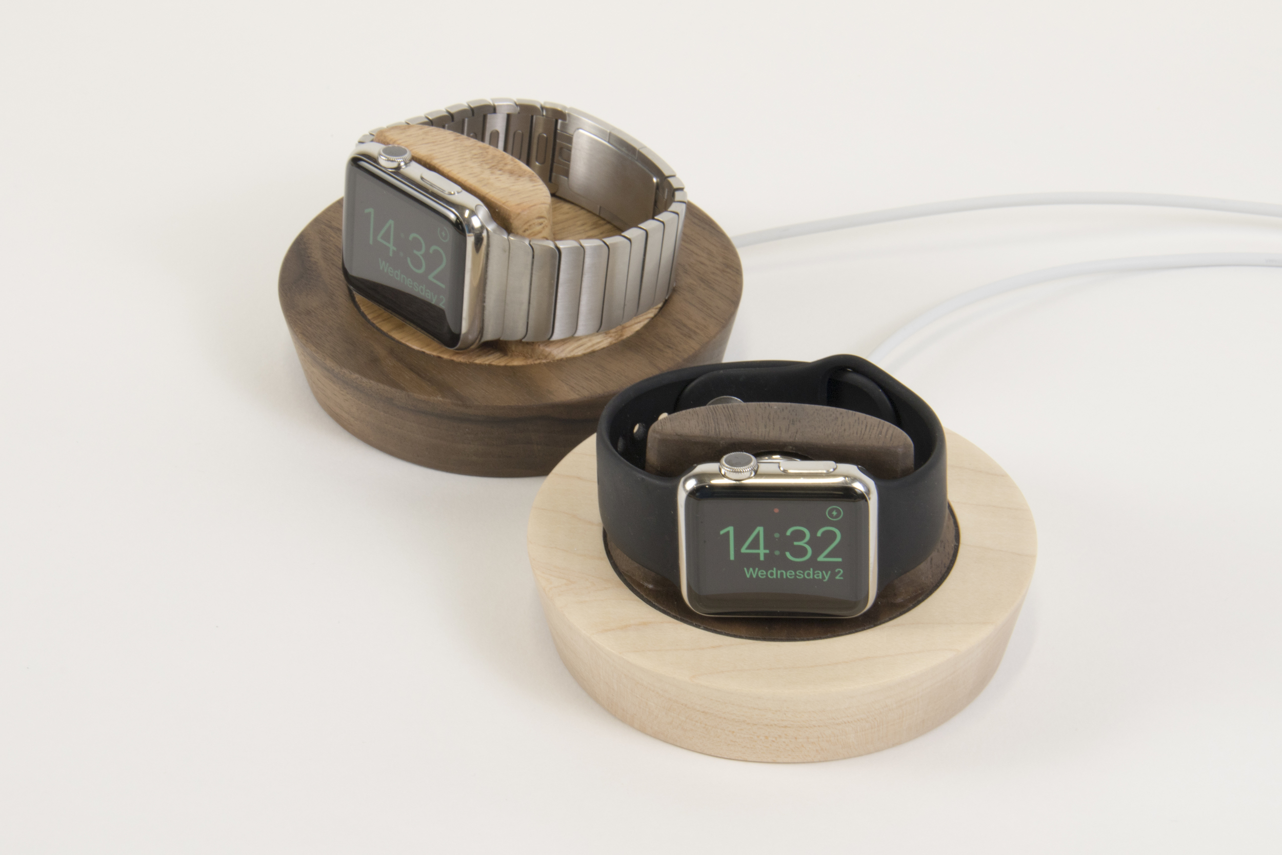 42mm & 38mm Apple Watches on Saucers
