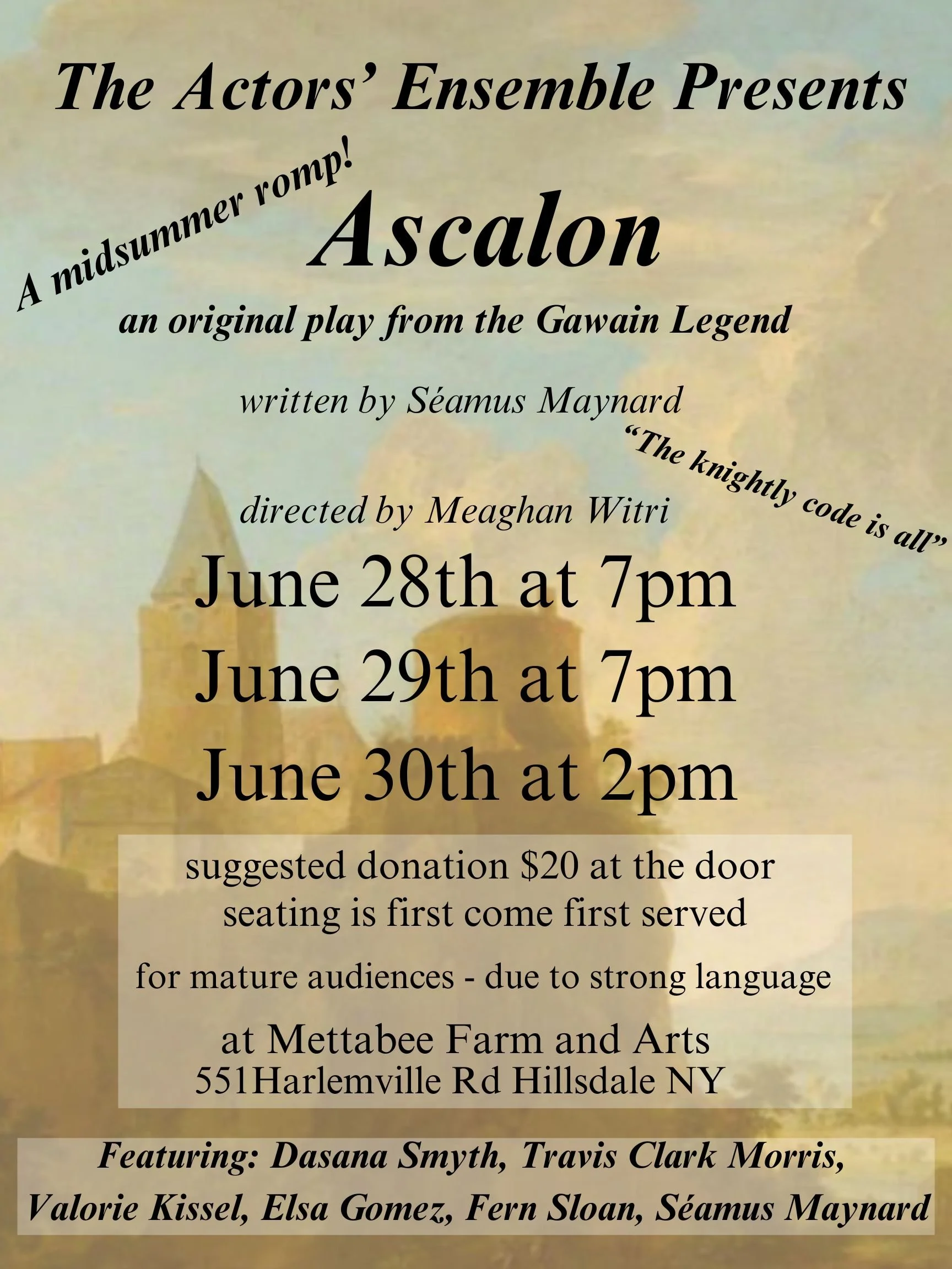 Ascalon — an original play from the Gawain Legend