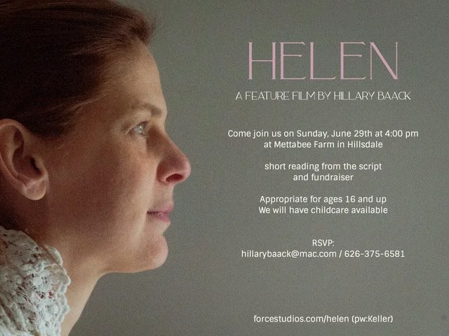 Script reading: HELEN A FEATURE FILM BY HILLARY BAACK