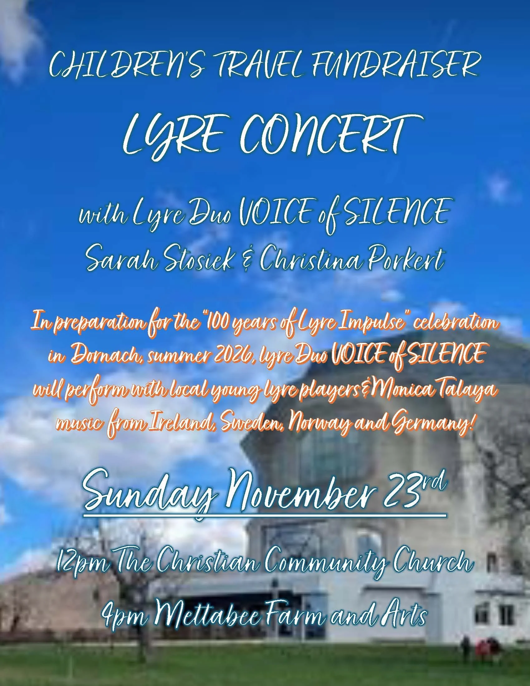 CHILDREN’S FUNDRAISING LYRE CONCERT