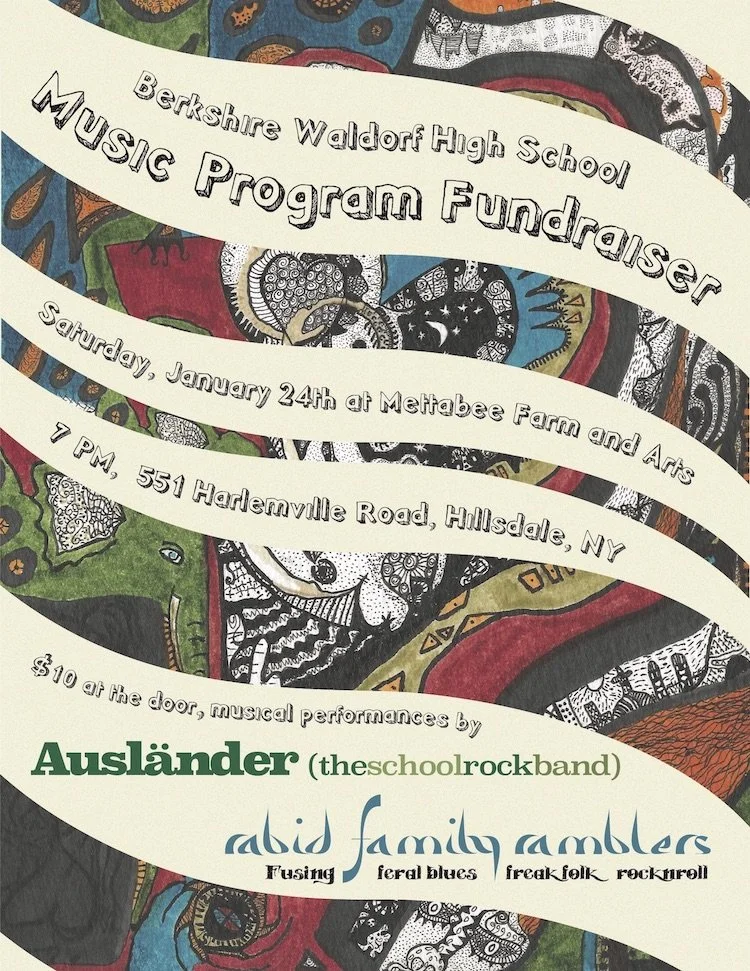 Ausländer and Rabid Family Ramblings: An evening of music to raise funds in support of the Music Program at the Berkshire Waldorf High School