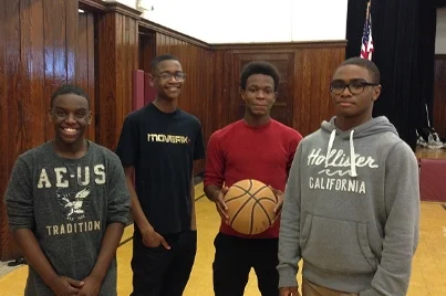 Recent grads drop by for a game of hoops on their high school holidays, or just to check in with favorite faculty and staff.