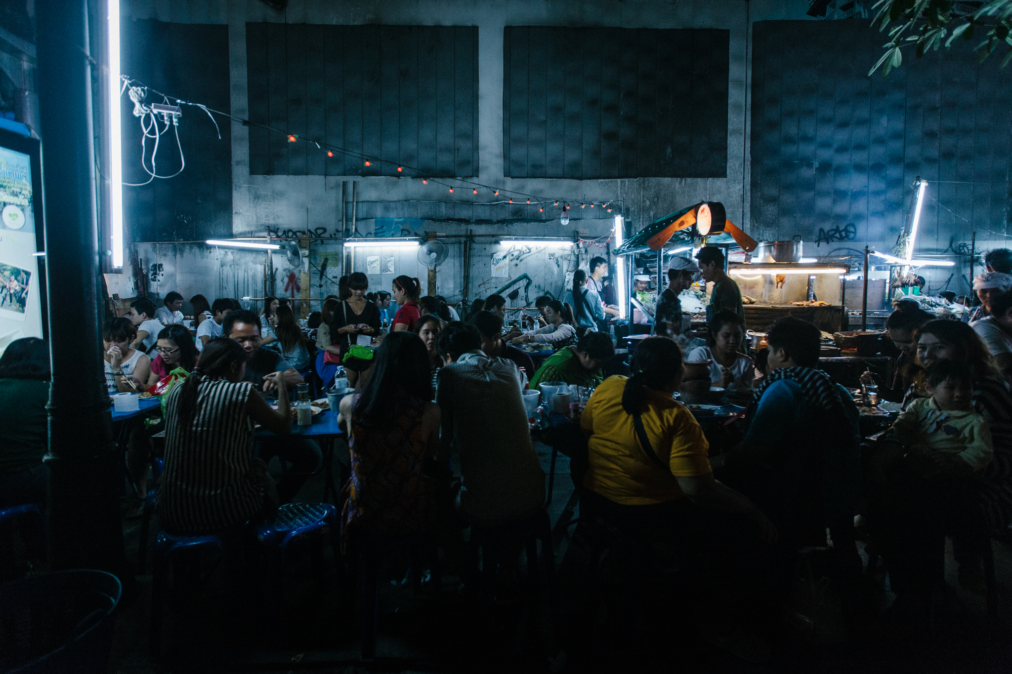 Street food is everywhere in Bangkok, Thailand.