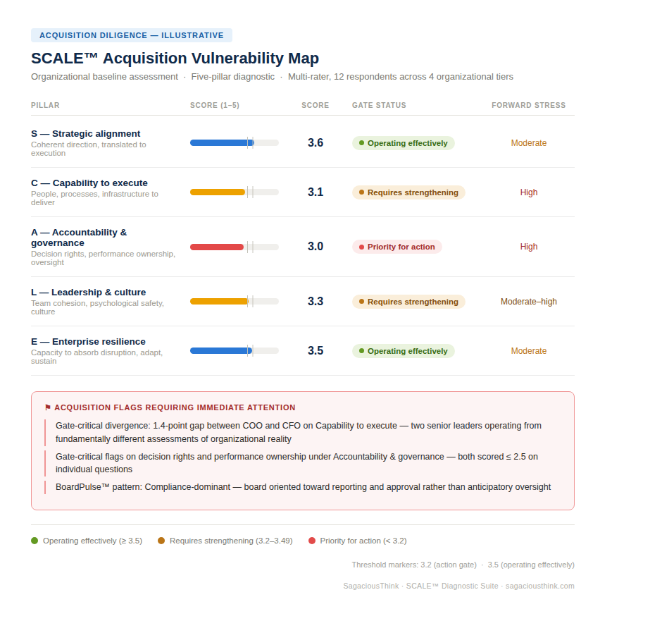 SCALE acquisition vulnerability map