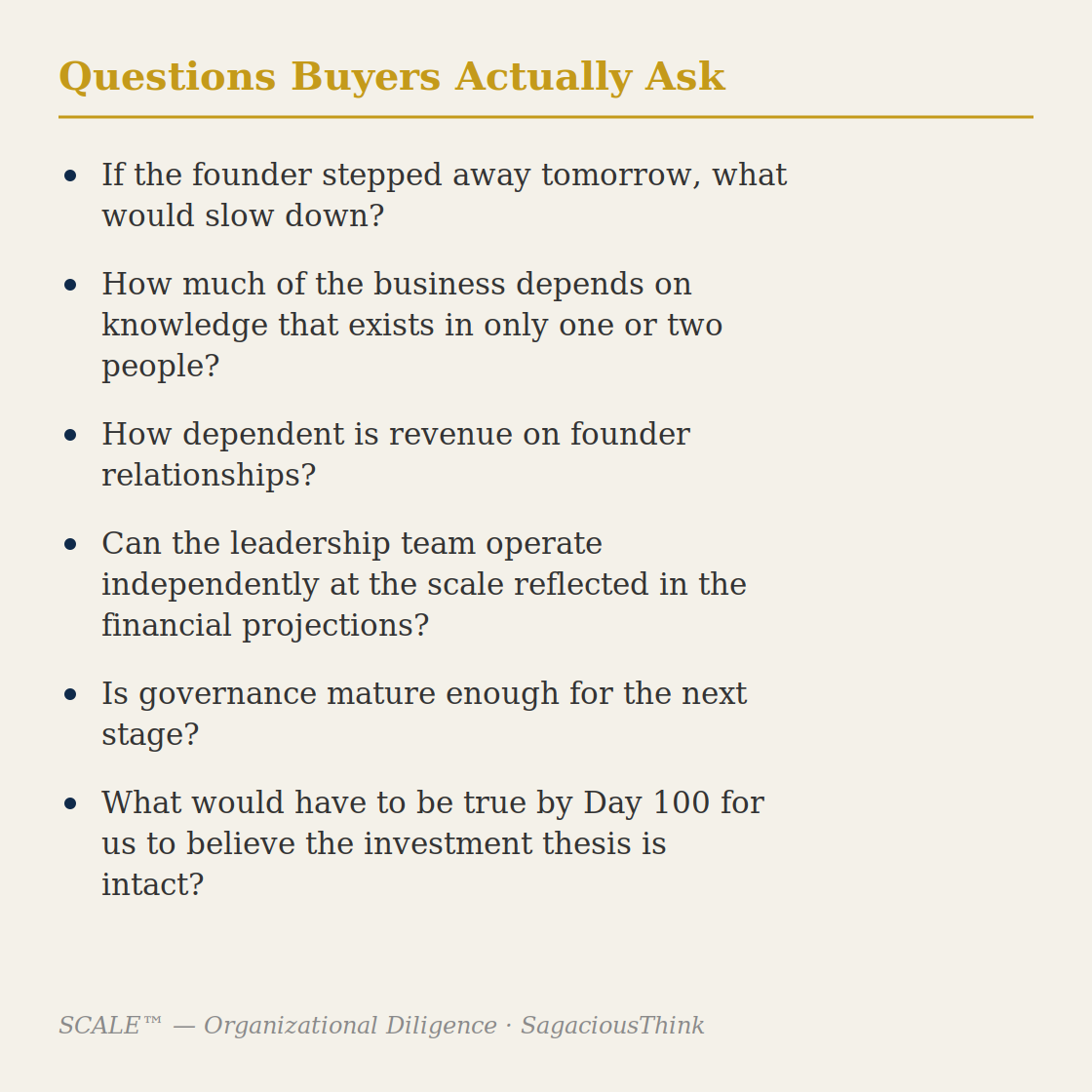 due diligence questions