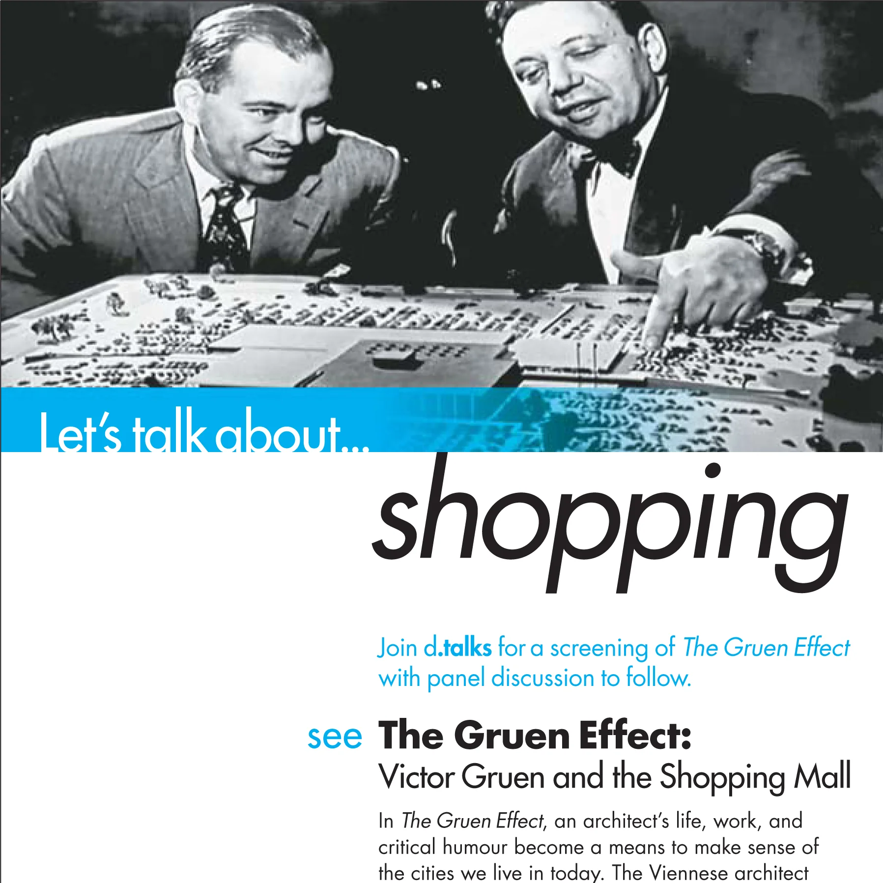 Let's talk about...shopping (poster: Julie Wons)