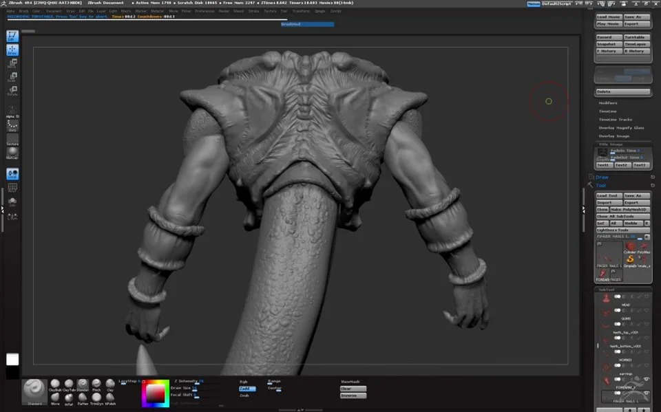 Sculpting in details from photo-projected textures