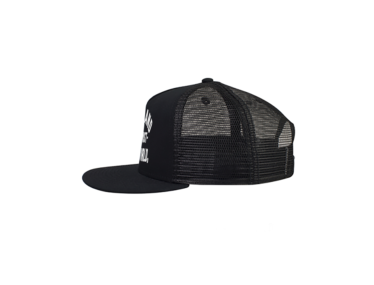 Oakland Against The World Trucker Hat Sky Oak Co Oakland Against The World Trucker Hat Sky Oak Co