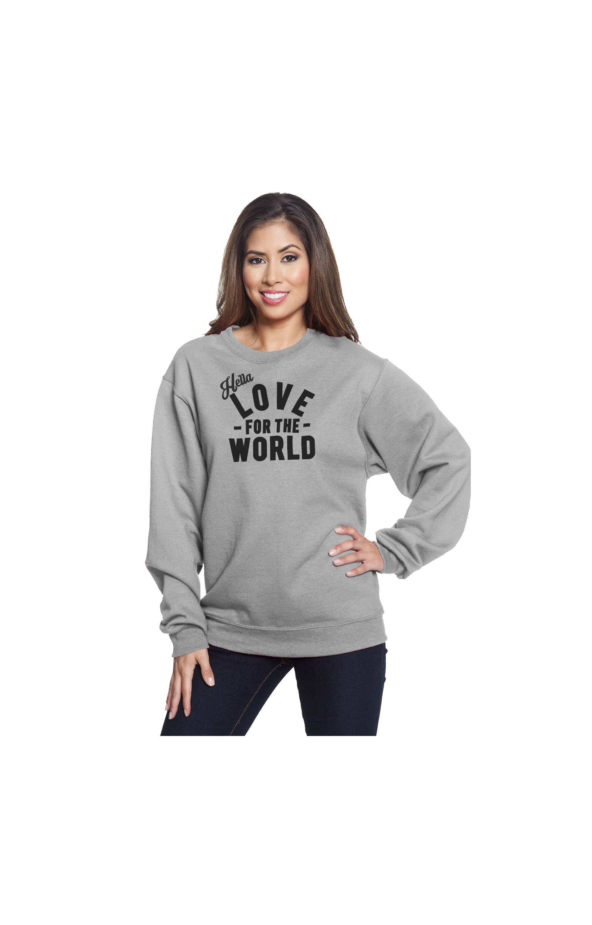 Sky_Oak_Co_Hella Love For the World_unisex_crewneck_sweatshirt_model_front.png
