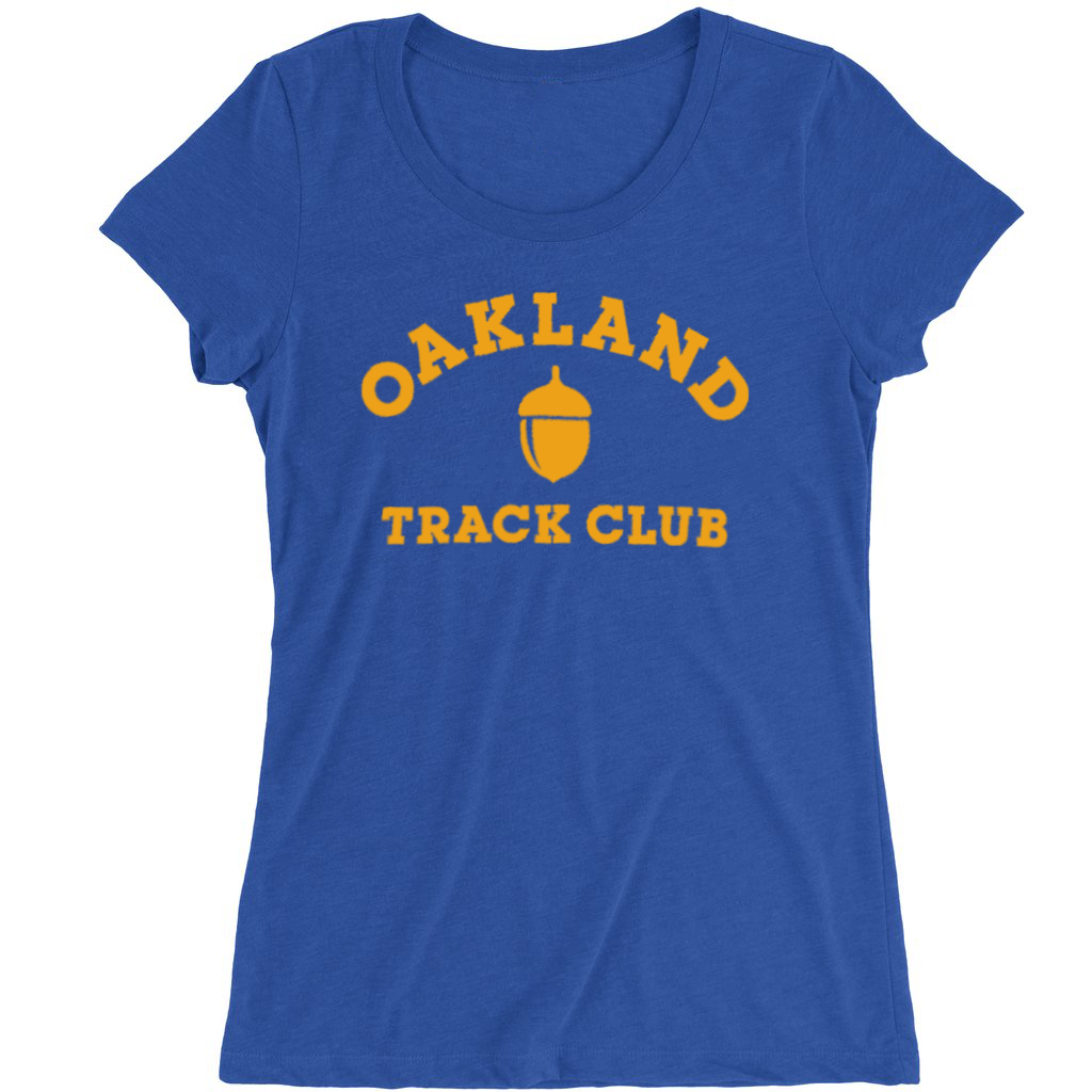 Sky_Oak_Co_Oakland_Track_Club_blue_gold_scoop_tee_womens_model_cover.png