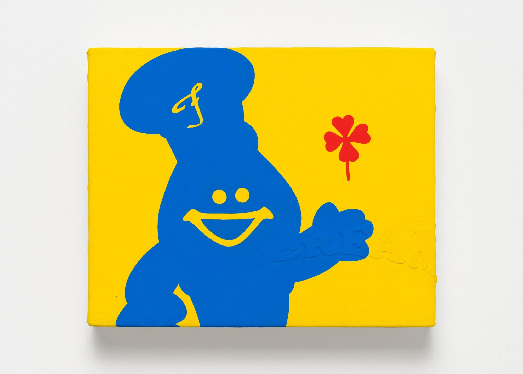 Untitled (CREAM, Red Rose), 2022
Acrylic and gouache on canvas
8 x 10 inches 