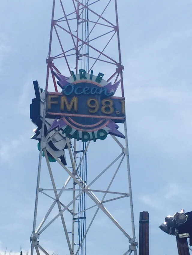 Outside of Seacrets. I can't even explain how insane that place is. Recommended by many and went in with no clue what to expect. I won't spoil it for you.