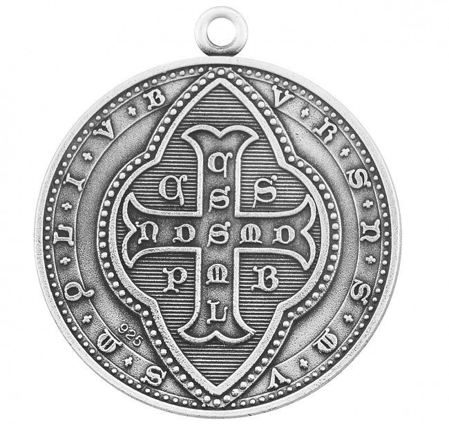 75pcs of Epoxy Saint Benedict Round Medals,Medal of St. Benedict