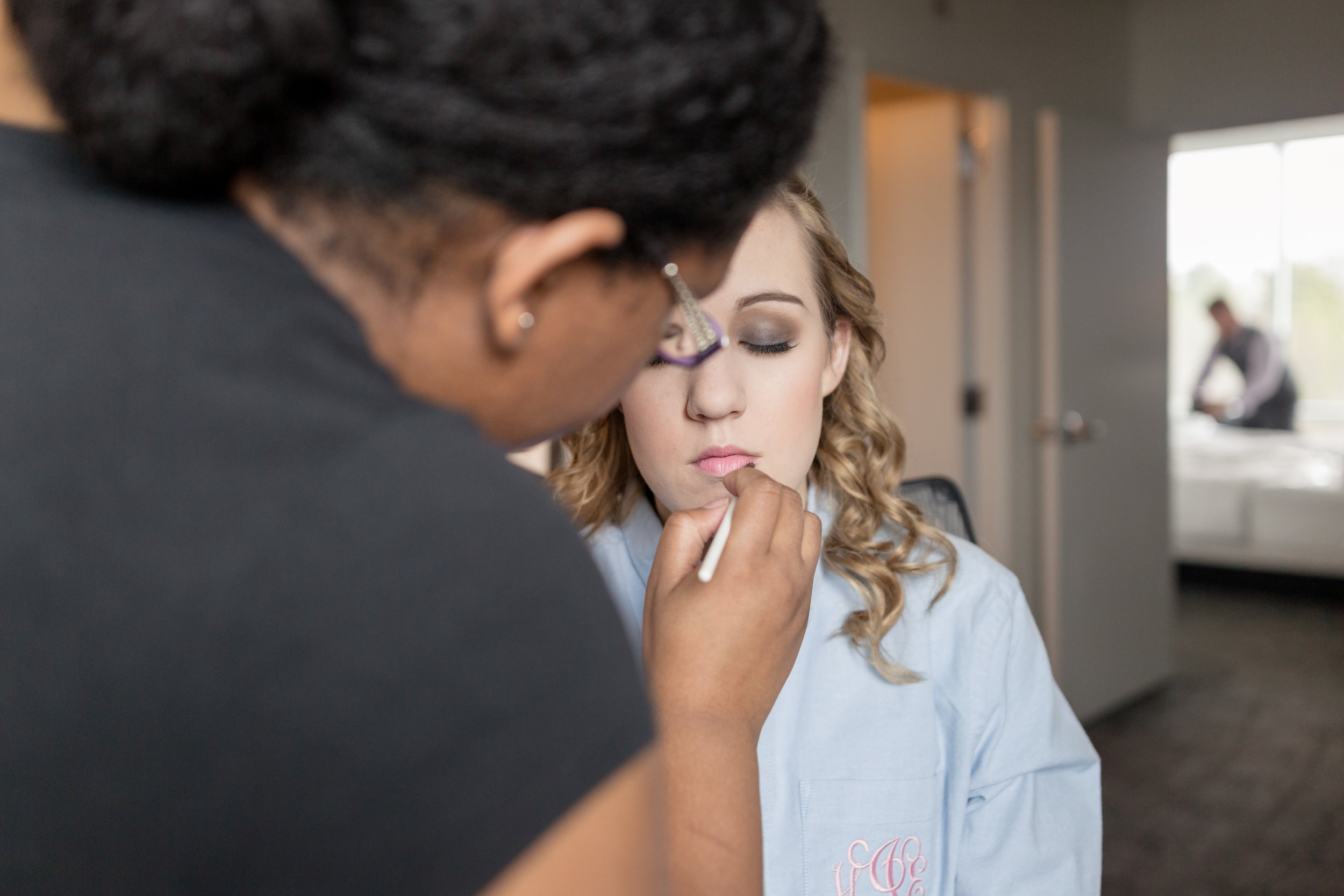  Makeup for bridesmaid, provided by Atlanta's Corianne Elizabeth. Photography by Five Fourteen Photography. 