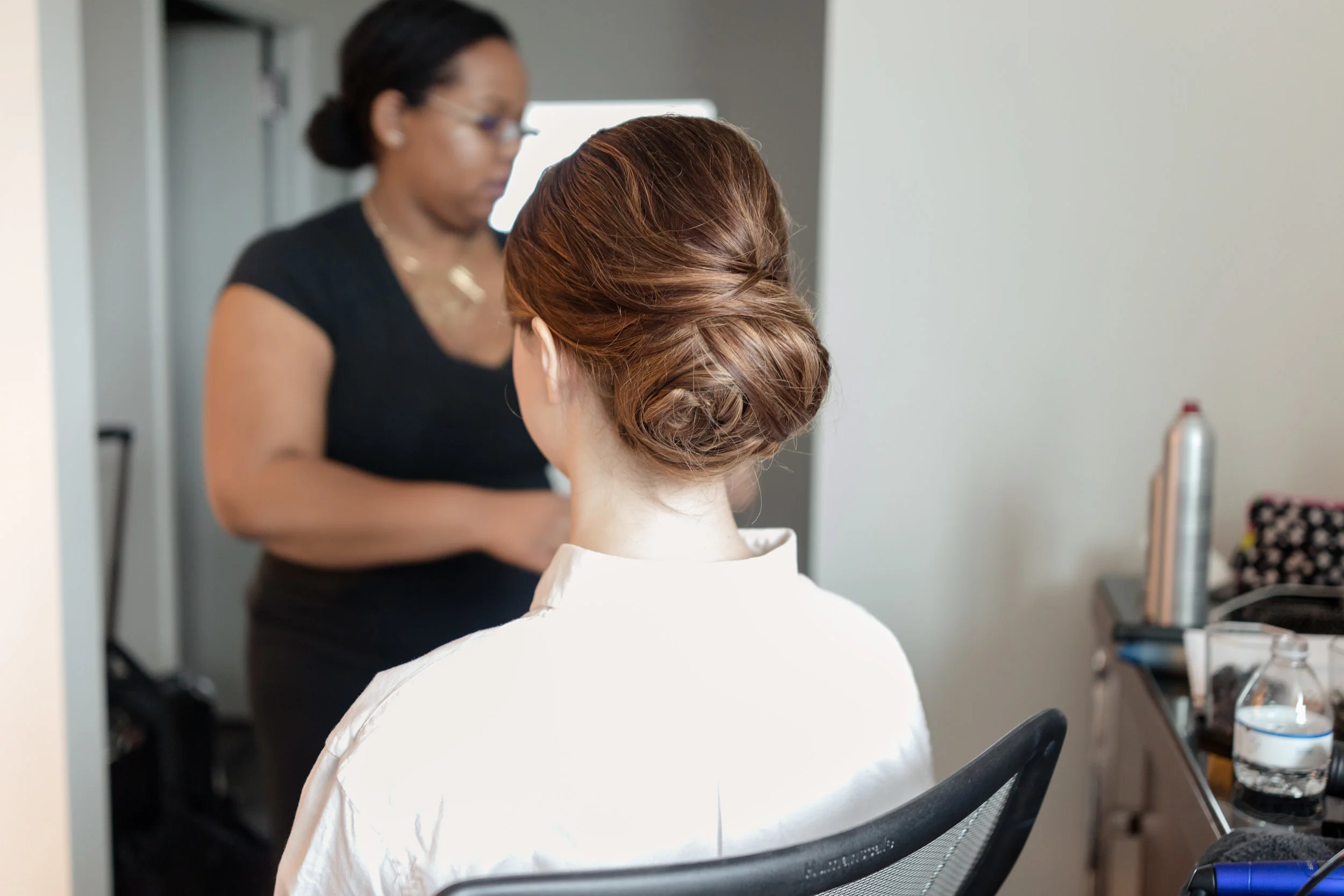  Bridal hair styling, provided by Atlanta's Corianne Elizabeth. Photography by Five Fourteen Photography. 