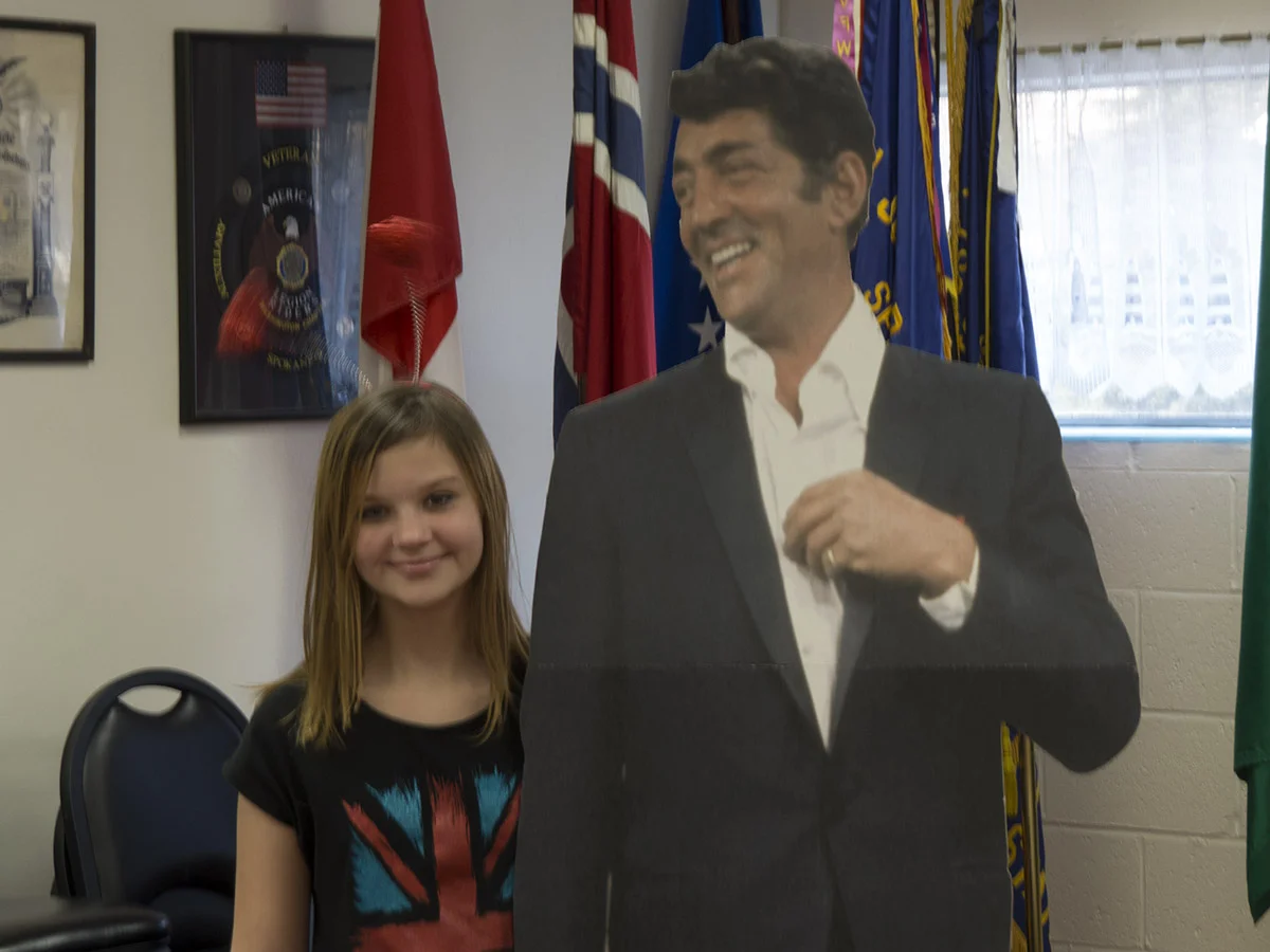 Queen Anna and Dean Martin at our Valentine's Dinner
