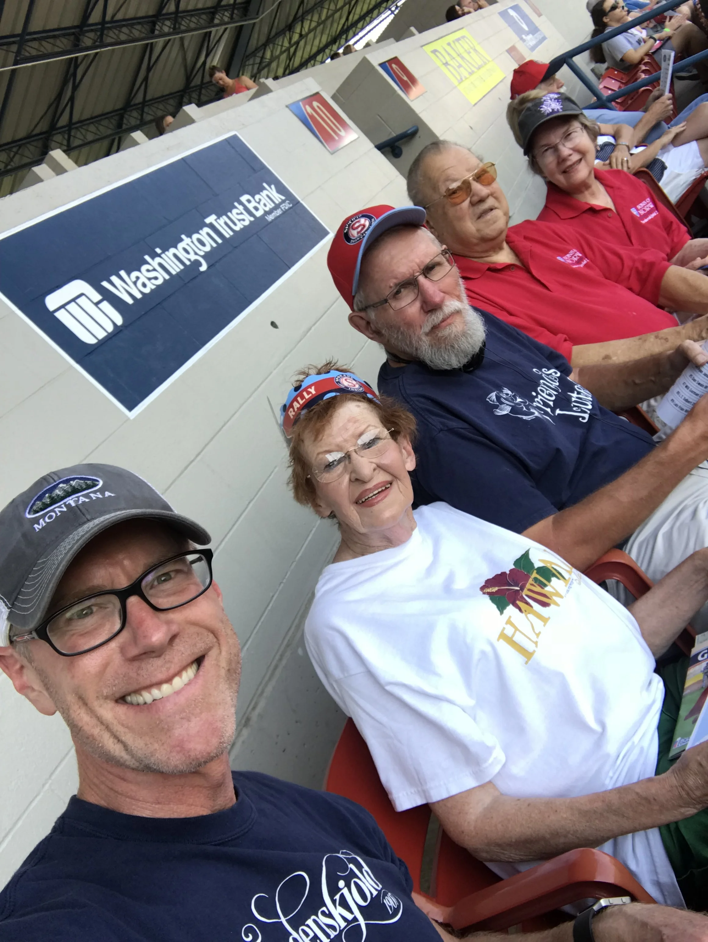 Members at the Spokane Indians Baseball Game